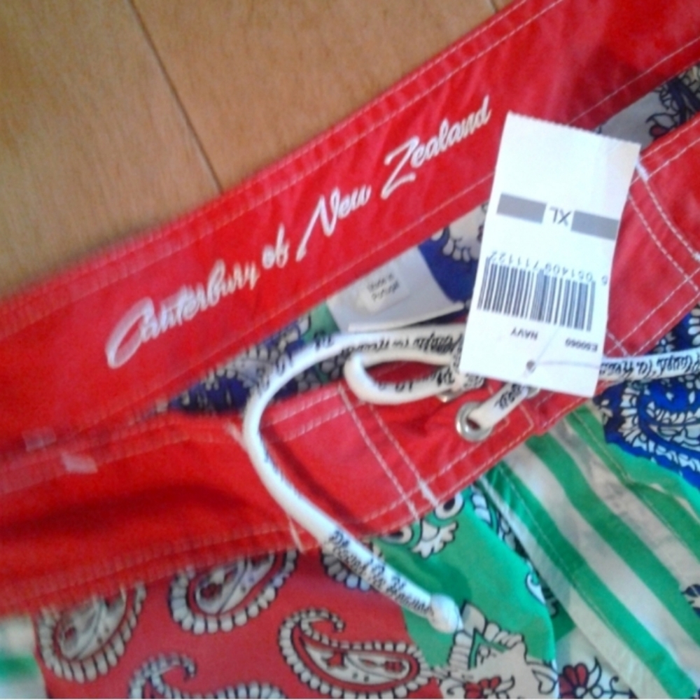 Preppy Canterbury of New Zealand 1904 Mens Cotton Shorts Patchwork Plaid XL NWT - Picture 7 of 7